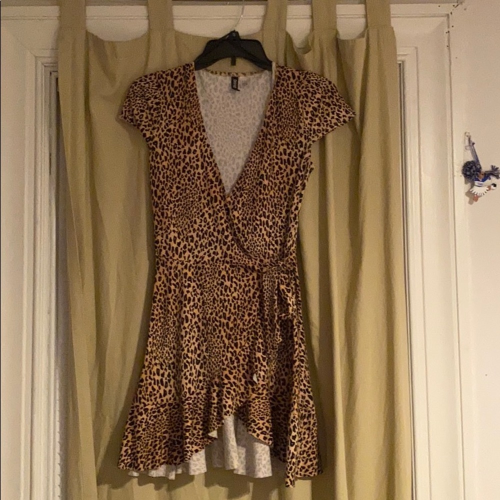 H&M Cheetah Wrap Dress